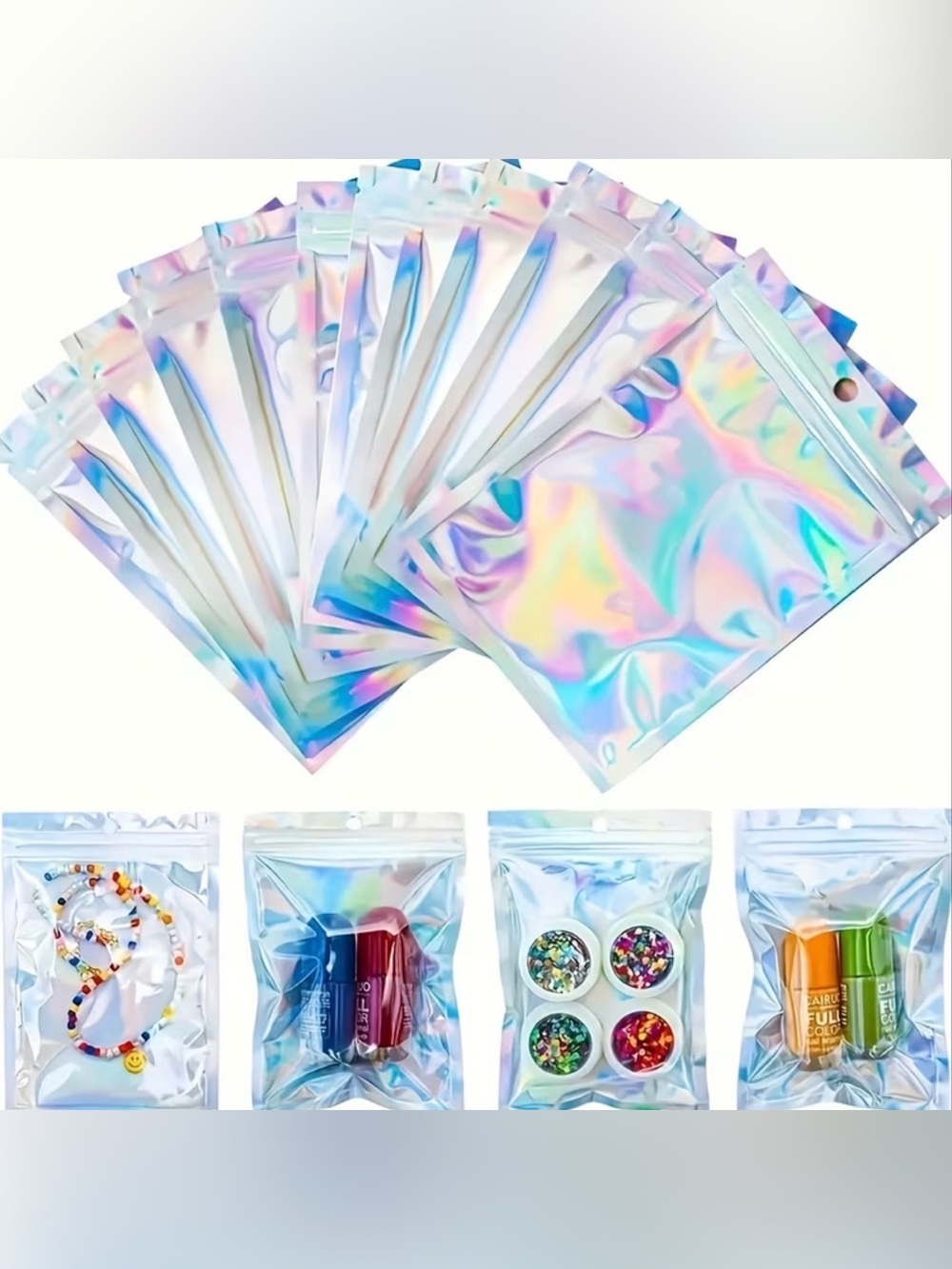 20 PCS Reusable Sealing Iridescent Anti-odor Bags, Aluminum Foil Bags NWOT
